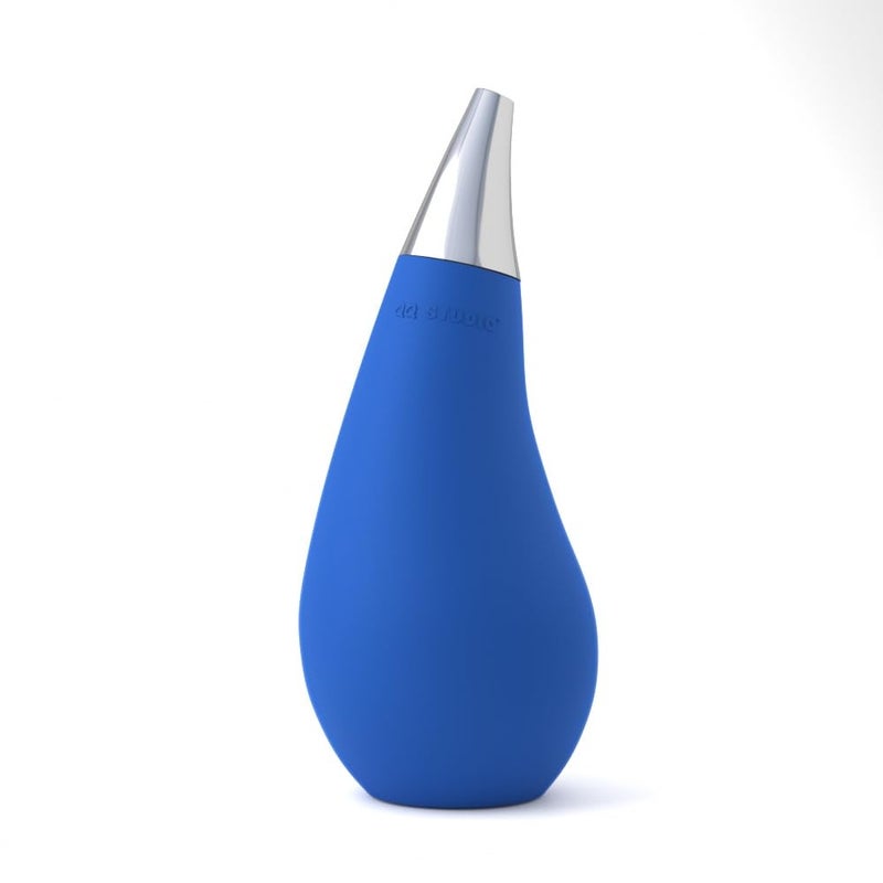 QQ Studio Kitchen Bathroom Counter top Squeezable Soap Dispensers Tear Drop Shape Bottle (Blue, ~7oz) - Image 1